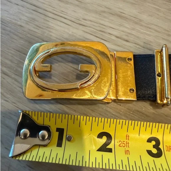 Gucci | Accessories | Gucci Vintage Gold Buckle Reversible  display picture 1